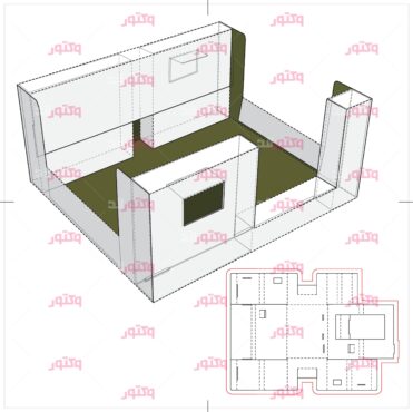 طرح برش لیزری جعبه کادویی و بسته بندی42
