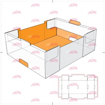 طرح برش لیزری جعبه کادویی و بسته بندی 54
