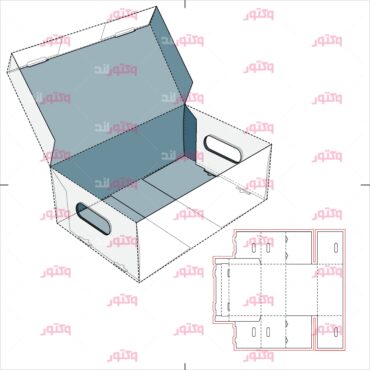 طرح برش لیزری جعبه کادویی و بسته بندی 56