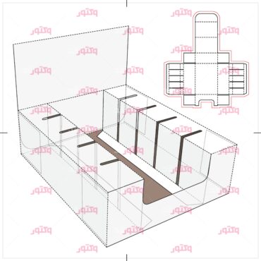 طرح برش لیزری جعبه کادویی و بسته بندی36