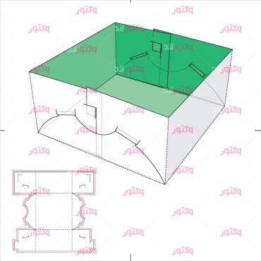 طرح برش لیزری جعبه کادویی و بسته بندی 64